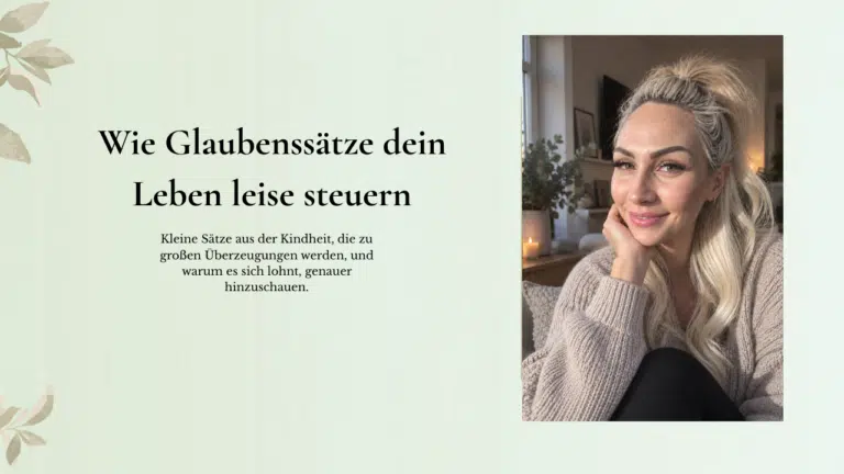 Glaubenssätze wie  sie dein leben Steuern